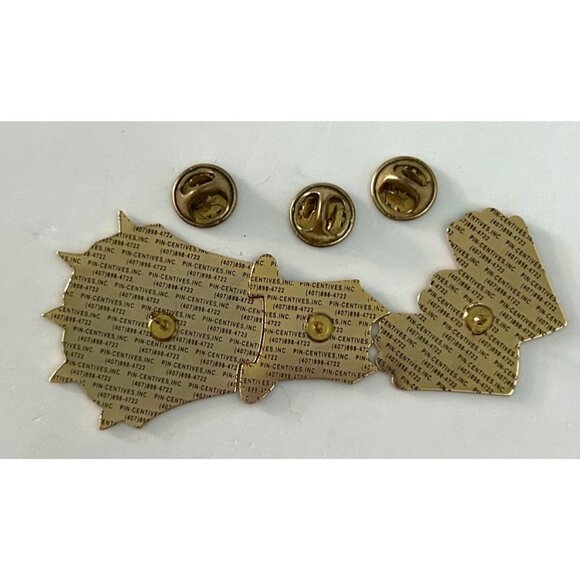 Vintage Odyssey of the Mind Tennessee Magic Hands Hat Rabbitt 3 Pin Set - Picture 3 of 3